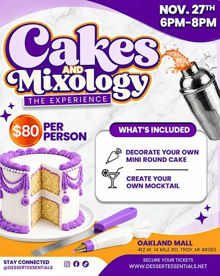 Cakes & Mixology: The Experience