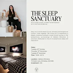 The sleep sanctuary luxury sound healing experience | Hästens Wilmslow
