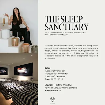 The sleep sanctuary luxury sound healing experience | Hästens Wilmslow