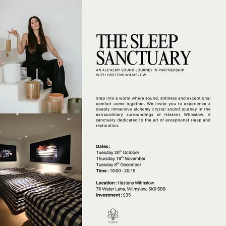 The sleep sanctuary luxury sound healing experience | Hästens Wilmslow