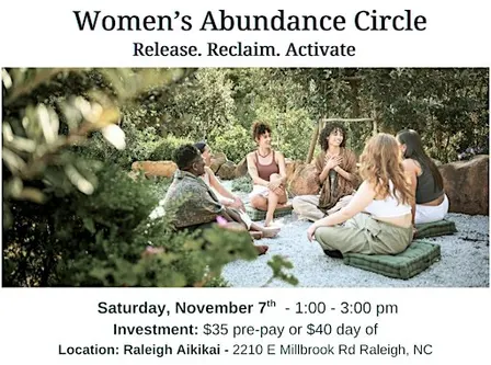 Womens Abundance Circle - In person Raleigh
