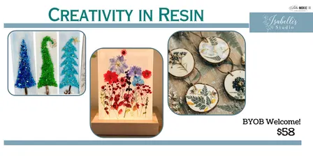 Creativity in Resin - Resin with Crushed Glass or Pressed Flowers!