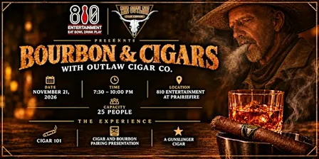 Bourbon & Cigars with Outlaw Cigar Co.