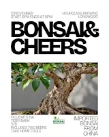 Bonsai & Cheers at Hour Glass Brewing | Tiger Bark Bonsai Workshop
