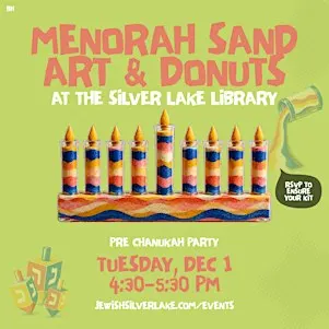 Sand Menorah Making & Donuts at the Silver Lake Library