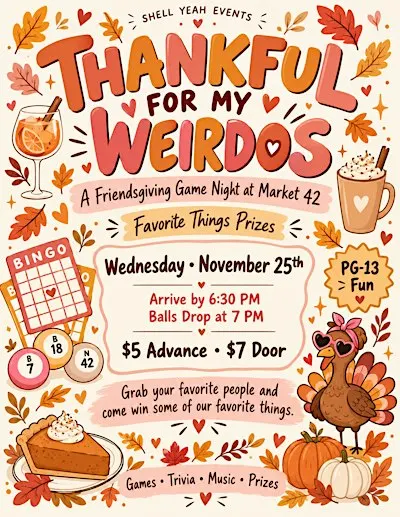 Thankful for My Weirdos Game Night at Market 42 in Brunswick