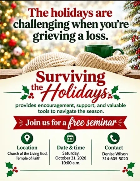 Grief Through the Holidays