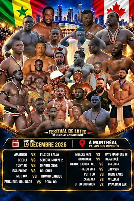 FESTIVAL  DE LUTTE SENEGALO-CANADIENNE