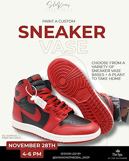 Sneaker Vase Workshop @ The Spa at The Palisades