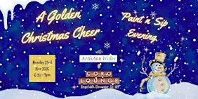 A Golden Christmas Cheer Paint and Sip Evening
