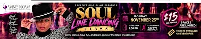 Soul Line Dancing with Cyrian at Wine Now! | October 26