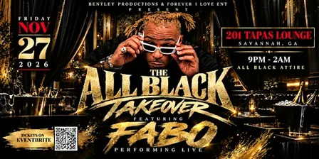 The All Black Takeover Featuring FABO LIVE! — Black Friday 2026