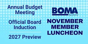 BOMA Spokane November 2026 Member Luncheon