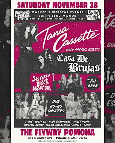 Tania Cassette, Casa de Brujas, Sisters of Black Mountain @ Flyway Pomona
