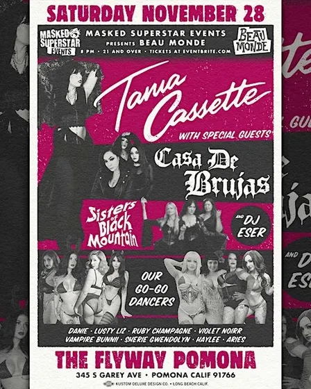 Tania Cassette, Casa de Brujas, Sisters of Black Mountain @ Flyway Pomona