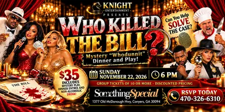 Who Killed The Bill? A Mystery “Whodunnit” Dinner & Play!