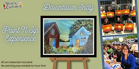 Downtown Indy Paint and Wine – Fall Lake house