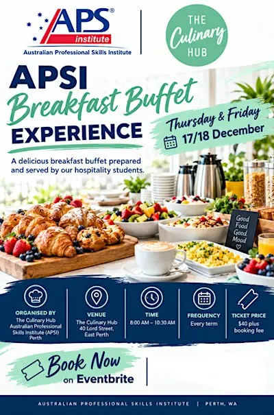 Breakfast Buffet Experience - Thursday, 17 December 2026 (Training event)