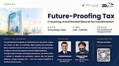 Dhruva Advisors x Tax Academy: Future-Proofing Tax