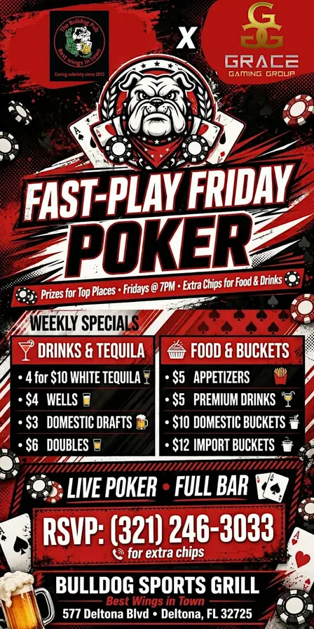 ♠️ FAST-PLAY FRIDAY POKER is ON! ♥️