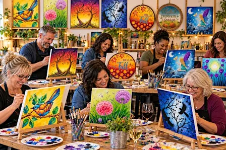 Paint & Sip Event