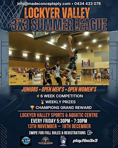 Lockyer Valley 3x3 Summer League | Basketball