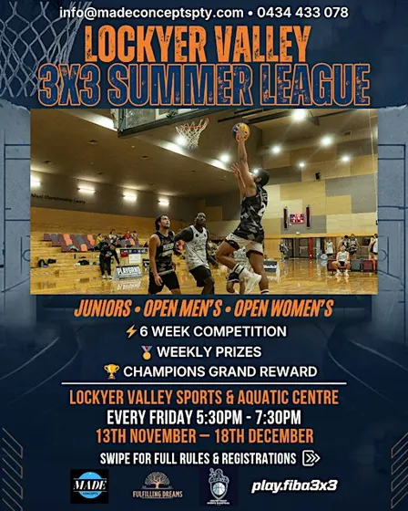 Lockyer Valley 3x3 Summer League | Basketball