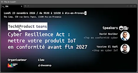 CRA : votre architecture IoT est-elle prête ? | The Camp, Aix