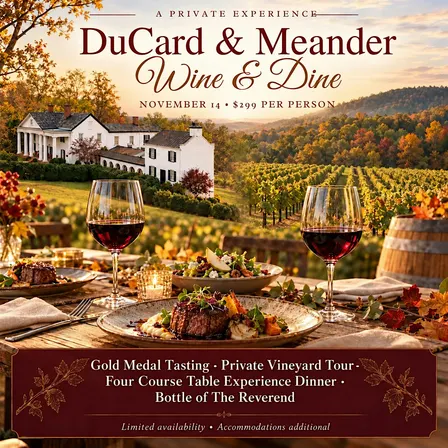 DuCard Vineyards and Estate at Meander Gold Medal Experience
