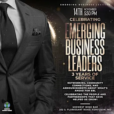 Emerging Business Leaders: 3 Years of Service  Cocktail Mixer & Pitch Part