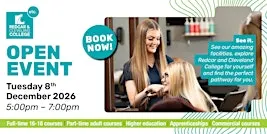 Redcar and Cleveland College Open Event - December 2026