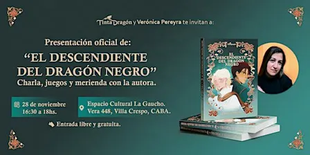 Presentación de "El Descendiente del Dragón Negro", de Verónica Pereyra