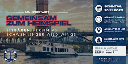 Gemeinsam zum Heimspiel – Eisbären Berlin vs. Schwenninger Wild Wings