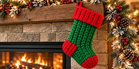 Chunky Knit Holiday Stockings | Lynette May, instructor