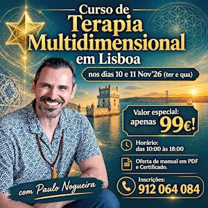 CURSO DE TERAPIA MULTIDIMENSIONAL em LISBOA à semana por 99€ em Nov'26