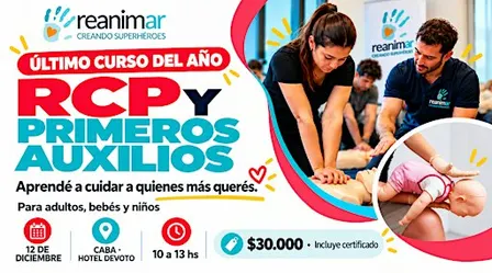 CURSO DE RCP + Primeros Auxilios