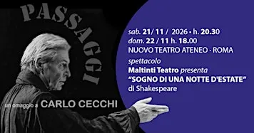 “SOGNO DI UNA NOTTE D'ESTATE” di Shakespeare