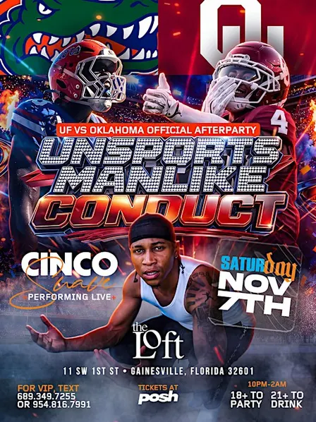UF VS OKLAHOMA GAME AFTER PARTY HOSTED BY CINCO SUAVE