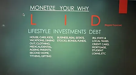 LID- Monetize Your WHY- A Free Real Estate Training