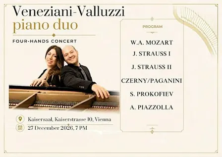 Four hands, One voice - Veneziani-Valluzzi Piano duo Concert