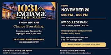 1031 Exchange Class in Upland, CA