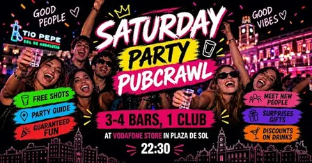 Saturday Meeting Bar Crawl & Fiesta!