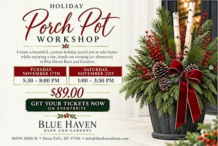 Holiday Porch Pot Workshop