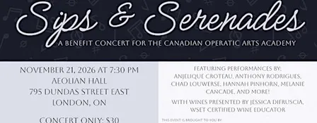 Sips & Serenades: A COAA Benefit Concert & Wine Tasting