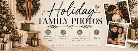 Holiday Family Photos: 15 minute mini sessions
