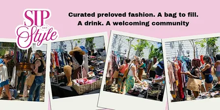 Sip and Style - fill a bag with curated preloved fashion + a drink