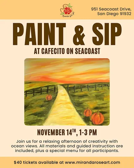 Coffee and Creativity: A Painting Class with Ocean Views