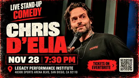 Chris D'Elia @ LEGACY PERFORMANCE INSTITUTE on SAT NOV 28 (ONE NIGHT ONLY)