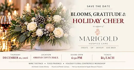 Blooms, Gratitude & Holiday Cheer in Support of Marigold Hospice Care
