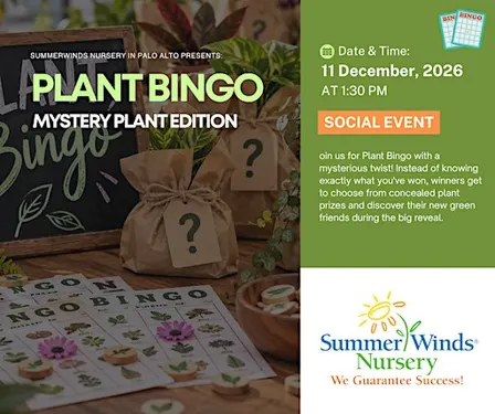 Plant Bingo: Mystery Plant Edition - Palo Alto